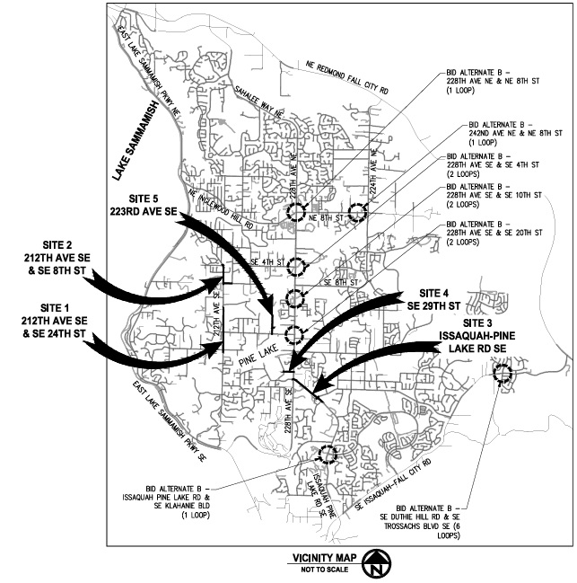 Vicinity Map of Pine Lake 